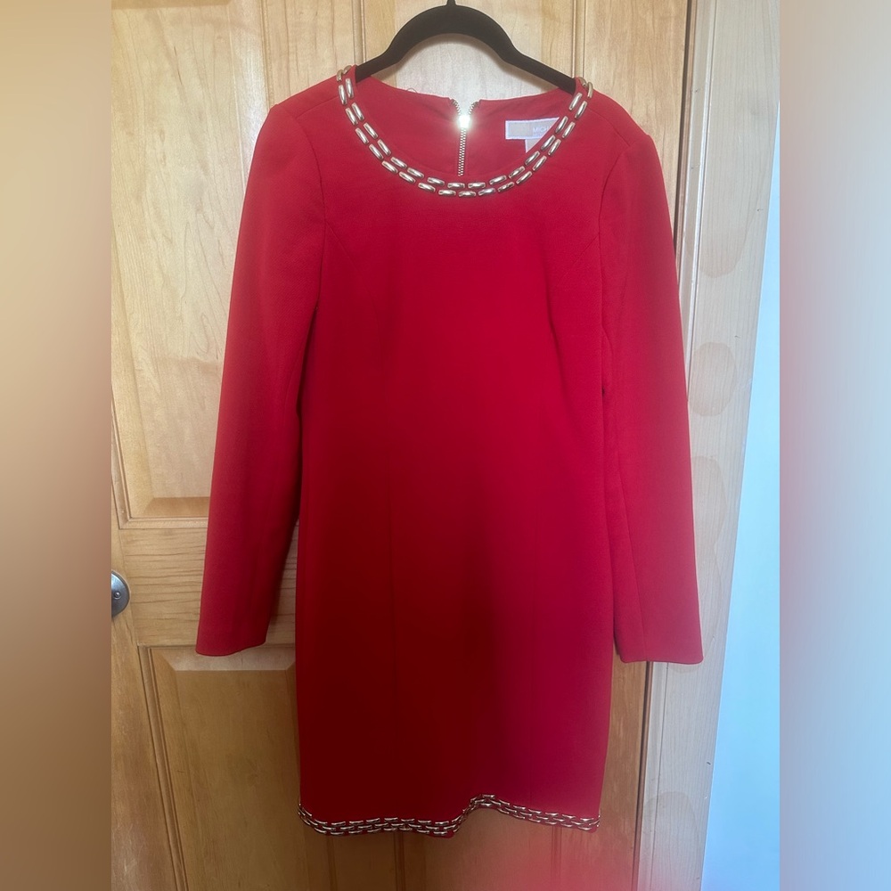 Michael Kors Red Studded Dress